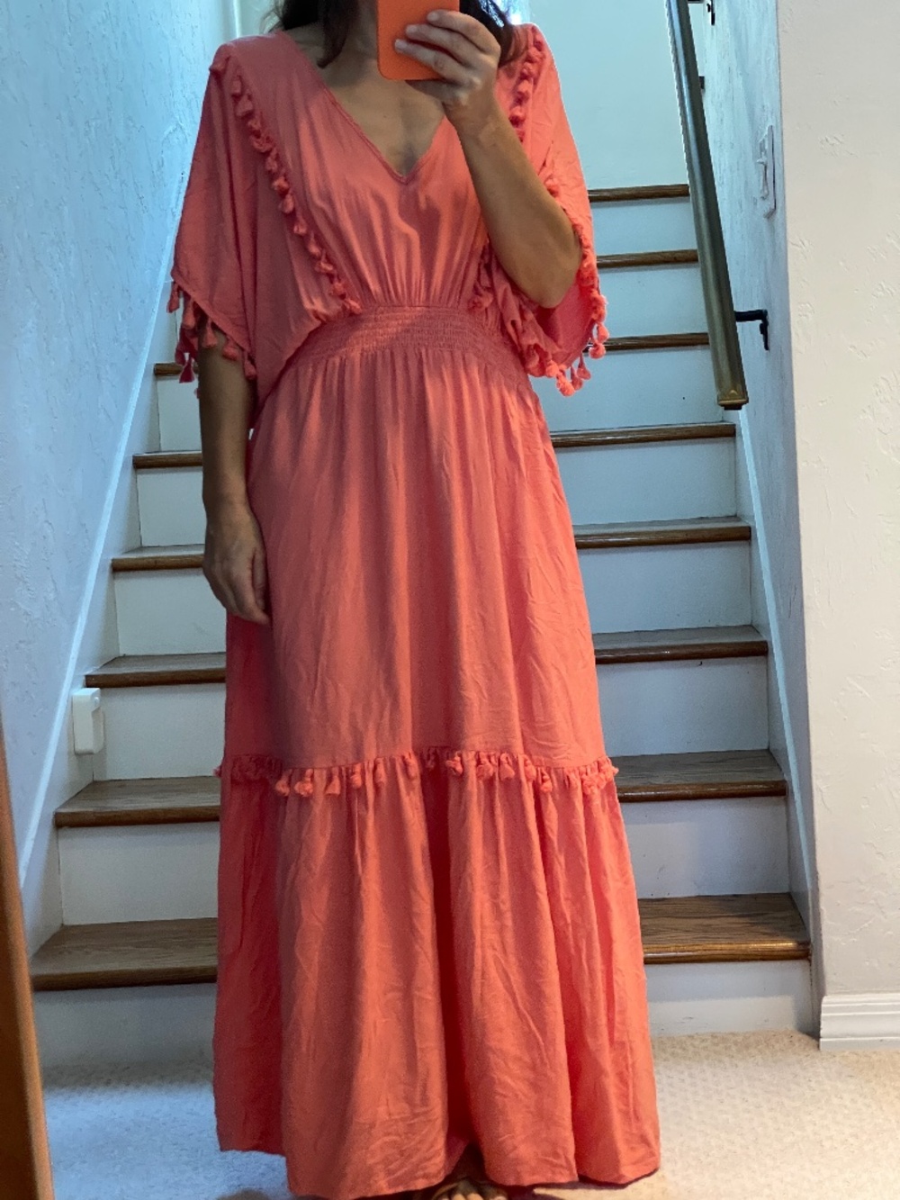 Russty Dussty coral beach cover dress women XL